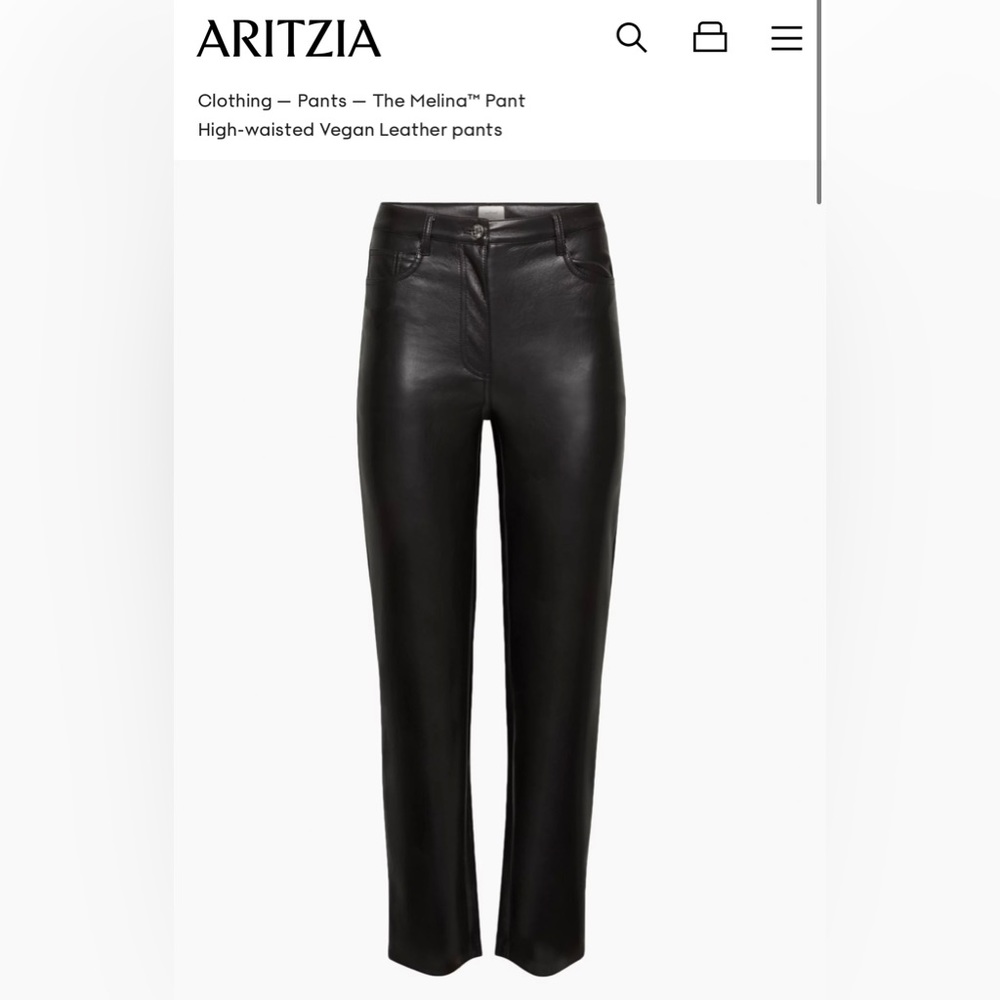 Aritizia Melina black pant size 4